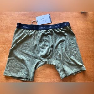Men’s WoolX Jazzy No Fly Boxer Briefs in Moss Heather